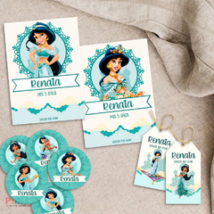 Kit imprimible personalizado - Princesa Jazmin - comprar online