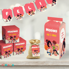 Kit imprimible personalizado - Cleo y Cuquin (rosa) - comprar online