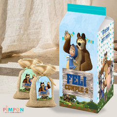 Kit imprimible personalizado - Masha y el oso mod. 01 - pimpon