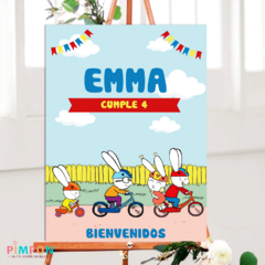 Kit imprimible personalizado - Simon el conejo