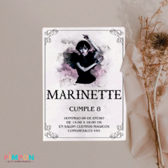 Kit imprimible textos editables - Merlina - pimpon