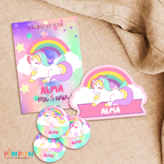 Kit imprimible personalizado - Unicornio - loja online