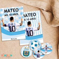 Kit imprimible personalizado - Lionel Messi - loja online