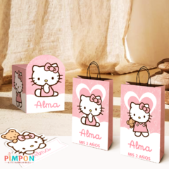 Kit imprimible textos editables - Hello Kitty