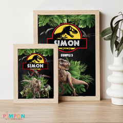 Kit imprimible personalizado - Dinosaurios jurassic park - pimpon