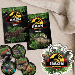 Kit imprimible personalizado - Dinosaurios jurassic park en internet