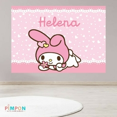 Banner imprimible digital 2 x 1.5 mts - my melody