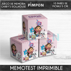 Kit imprimible personalizado - Gabby's Dollhouse - MEMOTEST - JUEGO DE MEMORIA - comprar online