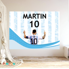 Banner imprimible digital 2 x 1.5 mts - Messi Seleccion argentina mod. 03