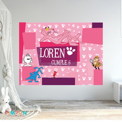 Banner imprimible digital 2 x 1.5 mts - pantera rosa