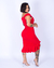 Vestido Modelador Vermelho Babados - comprar online