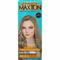 KIT COLORAÇÃO MAXTON 8.1 LOURO CLARO ACINZENTADO