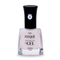 ESMALTE RISQUE DIAMOND GEL CHÁ BRANCO 9,5ML