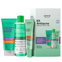 KIT ANTIACNE SABONETE+TÔNICO+GEL LABOTRAT