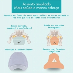 Canguru Ergonômico com assento Jasenda - Cinza na internet