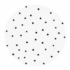 Tapete Infantil Redondo Black Dots