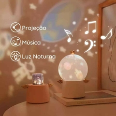 Luminária e Projeção Musical 6 em 1 - Verde - loja online