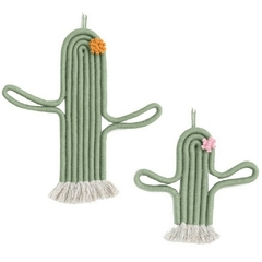 Kit Macramê Cactus Pequeno + Grande