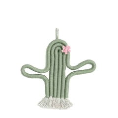 Macramê Cactus Pequeno 23x23cm