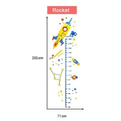 Régua de Crescimento Rocket 3D em Acrílico na internet