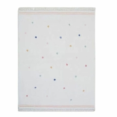 Tapete Infantil Retangular Colorful Dots com Tassel