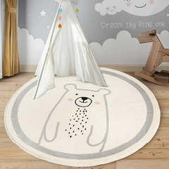 Tapete Infantil Redondo Urso Polar - comprar online