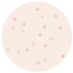 Tapete Infantil Redondo Pink Dots
