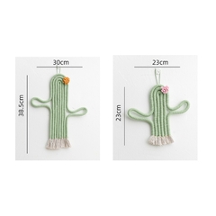 Kit Macramê Cactus Pequeno + Grande - Nórdico Ateliê