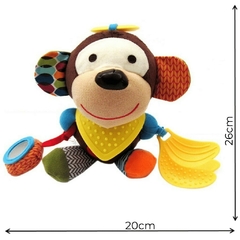 Pelúcia Sensorial Macaco Bandana Buddies - Nórdico Ateliê