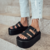 Lauren - Tamanco Flatform Feminino Preto - Not-Me Shoes - Fábrica Própria de Calçados Femininos