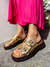 Birken Dourada Tratorada Bico Quadrado Fivela Em Predraria Not-me Shoes