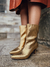Bota Camila Dourada - Not-Me Shoes - Fábrica Própria de Calçados Femininos