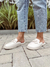 Mule Off White Bico Redondo Com Bridão Comfy Moderno Not-me Shoes