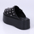 Cloe - Clog Feminino Plataforma Flatform Aplicações Preto - comprar online