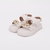 Sandália Off White Papete Plataforma Flatform Tiras Largas Com Corrente Not-me Shoes