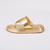 Isis - Chinelo Feminino Flatform Tiras de Dedo Dourado na internet