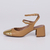 Jessie - Slingback Feminino Bico Redondo Dourado/Nude na internet