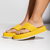 Chinelo de Dedo Feminino Amarelo Flatform Tiras Largas Plataforma Not-me Shoes