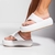 Chinelo De Dedo Branco Plataforma Flatform Tira larga Not-me Shoes