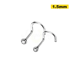 Nostril Aço C/ Zircônia - 1.5mm