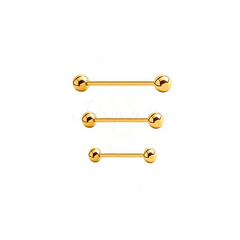 Micro Reto Pvd Gold 1.2 x 16 x 4mm