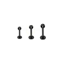 Labret Titânio PVD Black - 10mm