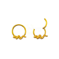 Segmento Clicker Pvd Gold Snake - 10mm