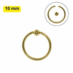 Captive Banhado A Ouro 1.2mm - 10mm