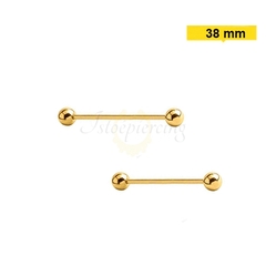 Megabell Transversal Pvd Gold - 38mm