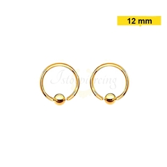 Captive Pvd Gold 12mm