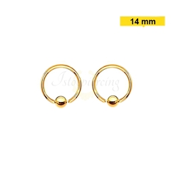 Captive Pvd Gold 14mm