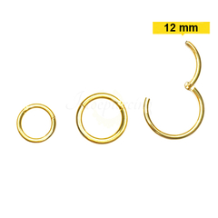 Segmento Articulado Titânio PVD Gold -12mm