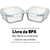 Kit 3 Potes De Vidro Herméticos Quadrado 520ml - loja online