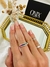 ANILLO MULTICOLOR CON DOS HILERAS DE CUBIC´S BLANCOS - comprar online